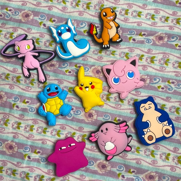 One left!! 🧡9 Piece First Generation Pokémon Crocs Charm Set - Picture 2 of 5